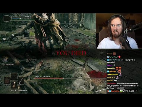 Asmongold's first RAGE QUIT in Elden Ring