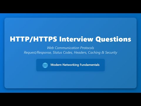Http Https Interview Questions Web Communication Protocols Explained