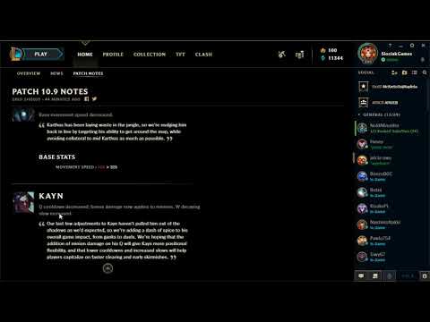 League of legends patch notes 10.9