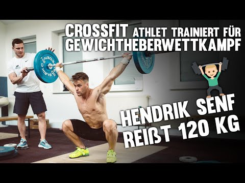 CROSSFIT athlete is preparing for WEIGHTLIFTING competition I Hendrik Senf snatching 120 kg!