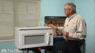 Microwave Repair: Replacing the Internal Light Bulb -- 40W (Whirlpool Part # 8206443)