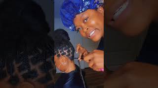 Soft locs on extra long natural hair😱🤎