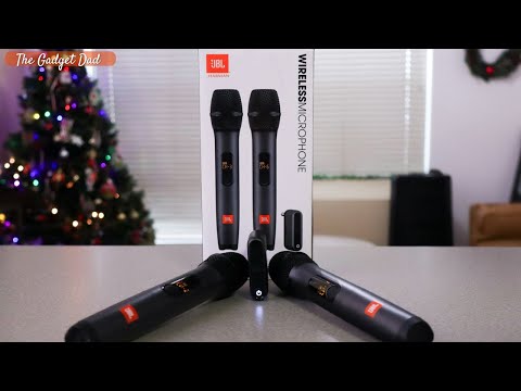 JBL Wireless Two Microphone System with Dual-Channel Receiver, Black video review thumbnail