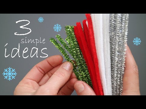 💥3 IDEAS💥 Christmas crafts 💥 Pipe Cleaner💥 DIY