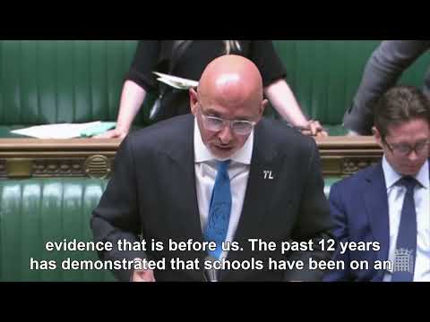 Toby Perkins' question to the Education Secretary - 23/05/22