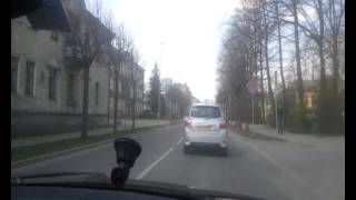 preview picture of video 'My Car driving Jelgava city (20.04.2014) _X_MAN_'