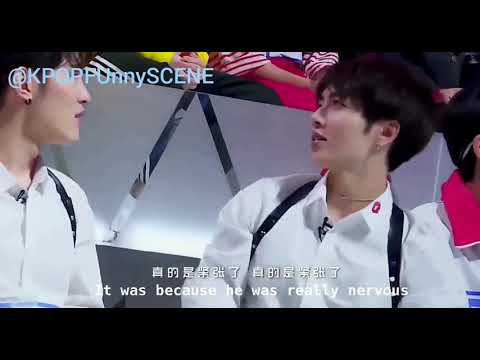 Idol Producer Yixing ( lay ) comfort a trainee