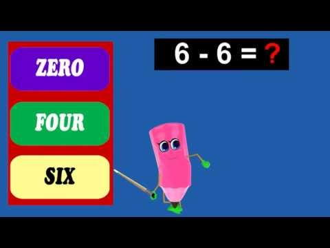 Intractive Math Quiz | Learn How To Subtract 6 Table - 6 to 10 | Kids Animated Tutorial