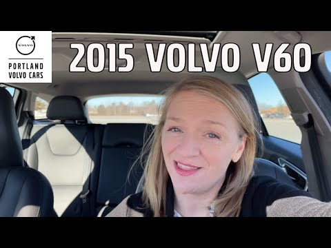 Bright Silver Metallic 2015 Volvo V60 T5 / Walkaround with Heather