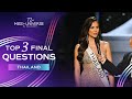 72nd MISS UNIVERSE - Thailand's Final Question | Miss Universe