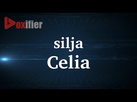 How to Pronunce Celia in French - Voxifier.com