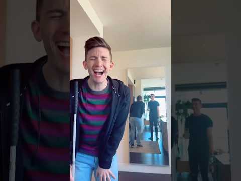 My blind husband embarrassed himself (again) #shorts