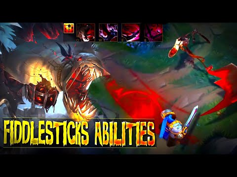 FIDDLESTICKS REWORK ALL ABILITIES GAMEPLAY EXPLAINED & All Skins Preview - League of Legends