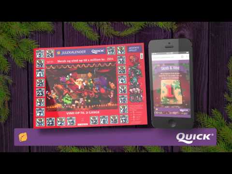 Quicks mobile jule skrabekalender - DIA15 indstilling