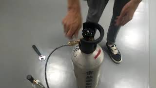 二氧化碳鋼瓶充氣管Sodastream蘇打水氣泡機百事可樂二氧化碳氣瓶充氣接頭,充氣閥大鋼瓶灌氣給小鋼瓶線