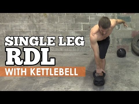 How to do Single Leg RDL with Kettlebell (Romanian Deadlift)