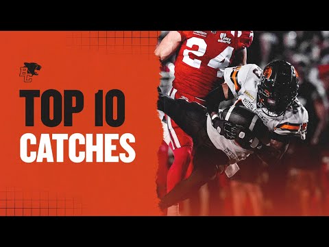 TOP 10 CATCHES OF 2025 | CFL HIGHLIGHTS