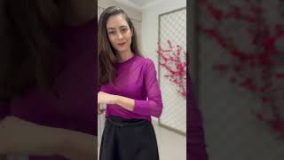 Vídeo de Blusa manga longa de tulefino / ref. 354