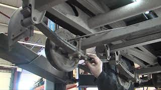Inspecting Trailer Leaf Springs on an Ifor williams trailer