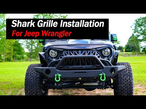 Jeep Wrangler  Shark Grille Installation | AMERICAN MODIFIED