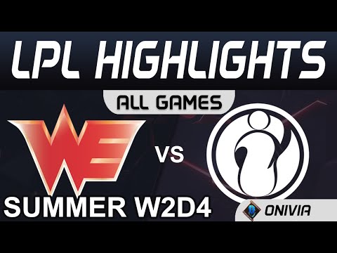 WE vs IG Highlights All Games LPL Summer Season 2020 W2D4 Team WE vs Invictus Gaming by Onivia