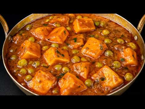 रेस्टोरेंट से बढ़िया मटर पनीर बनाएं घर पर।Matar Paneer Recipe।Dhaba Matar Paneer l bharatzkitchen