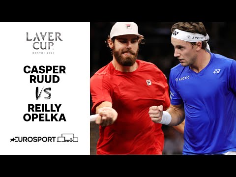 Casper Rudd v Reilly Opelka | 2021 Laver Cup - Highlights | Tennis | Eurosport