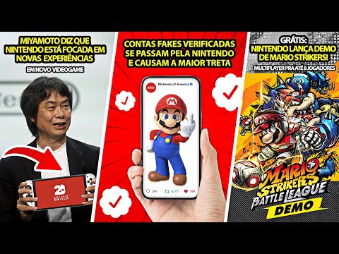 Nintendo FAKE e VERIFICADA causa maior treta se passando pela Oficial | GRÁTIS Mario Strikers Demo