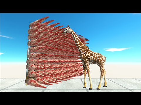 Rotating Spikes Wall vs Units | Animal Revolt Battle Simulator