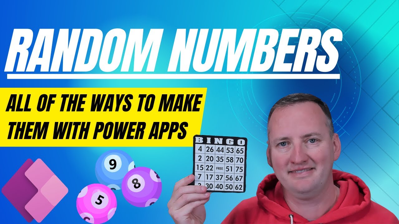 Let's play Holiday Bingo - Power Apps Random Number Generator