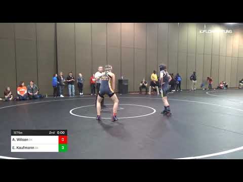 127 Lbs Rr Rnd 3 Ava Wilson Team Oklahoma Vs Elle Kaufmann Team Georgia