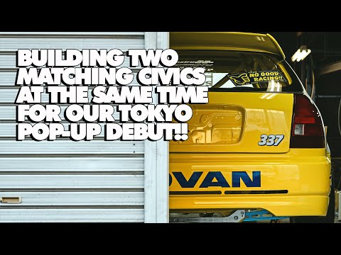 Back in Japan for the New Year to debut TWO NEW Honda Builds...