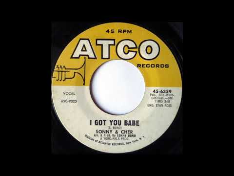 Sonny and Cher I got you babe 45 rpm Vinyl