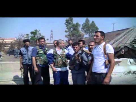 المقدم يوسف حديد قائد المكتب العسكري في مدينة تلبيسة يعلن تدمير دبابة خلال محاولة اقتحام المدينة