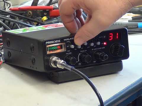 President Walker ASC (CE Multi-Norm) CB Radio -  On the air test