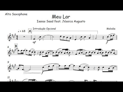 Meu Lar - Isaias Saad feat. Jéssica Augusto🎺Partitura Violino, Viola, Cello, Cifra, Teclado, Piano🎼