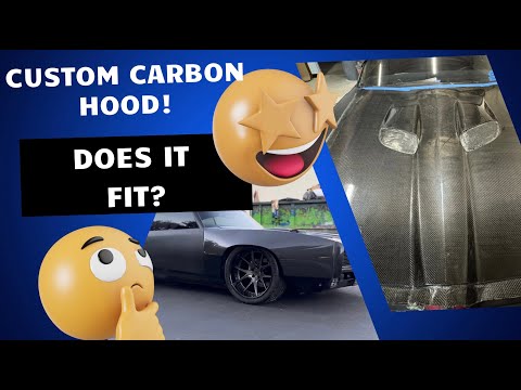 I MADE MY FIRST V-WEAVE CARBON FIBER HOOD! Fat body build part 11