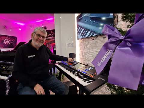 Yamaha Genos 2 - Richard Bower Demonstrates Style Dynamic Control at Rimmers Music, Edinburgh