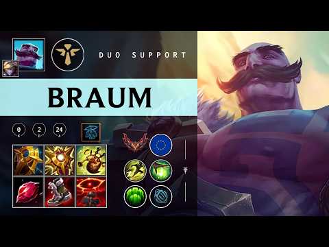 Braum Support vs Nautilus - EUW Grandmaster Patch 26.05