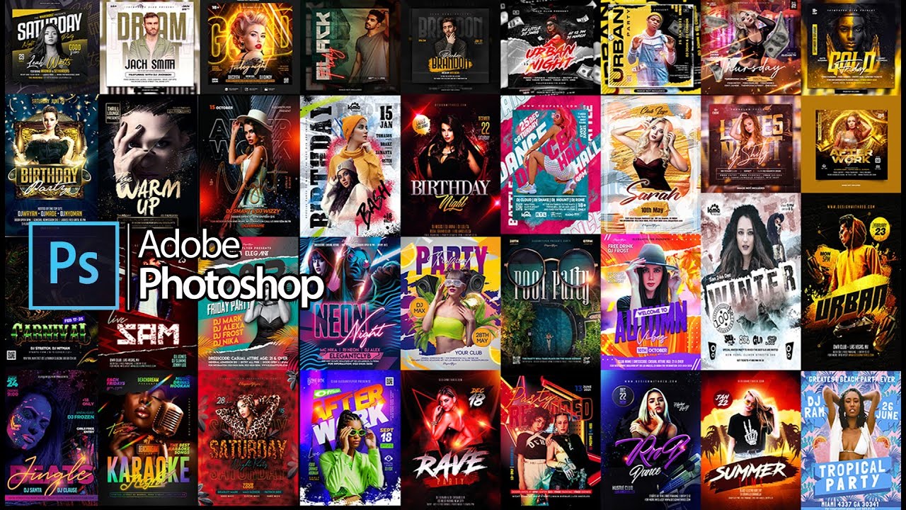 Dj Club Party Flyer Collection | DJ Party Free Template In Photoshop Psd 🥰😎