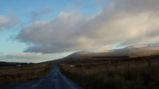 preview picture of video 'Winter Passing Place Glen Quaich Perthshire Highlands Scotland'