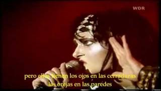 Siouxsie and the Banshees Tenant subtitulada