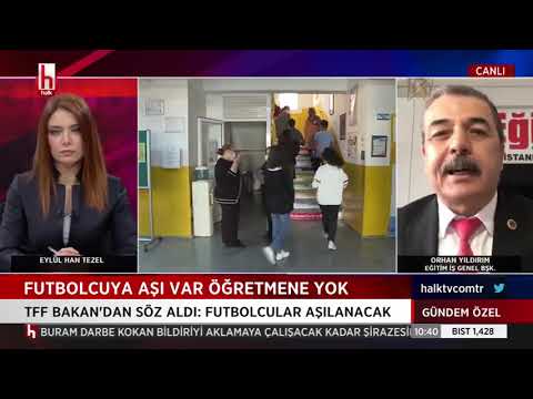 Genel Başkanımız Orhan Yıldırım, Halk TV canlı yayınında, öğretmenlerin aşılama sürecini değerlendirdi. | EĞİTİM İŞ