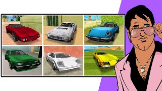 How to get ALL SPORT CARS in GTA Vice City (All Locations)