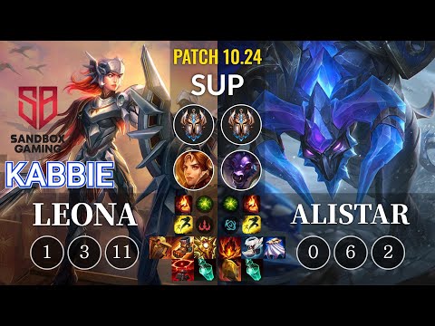 SB Kabbie Leona vs Alistar Sup - KR Patch 10.24