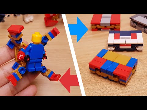 Mini LEGO brick spider hero bag transformer robot - Spider Hero box! #LEGO #MOC #レゴ #レゴ変形ロボ #レゴ作り方