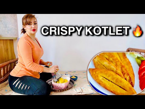 Crispy Homemade Kotlet | Simple Village Cooking ASMR