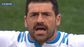 Italian national anthem, Italy v France, 15th March 2015