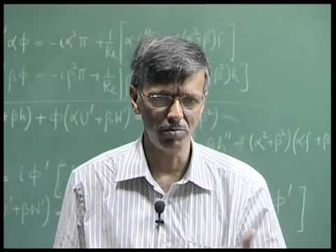 Mod-01 Lec-08 Instability and Transition of Fluid Flows