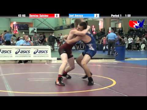 Dominc Salvino vs. Joel Amaya at 2013 ASICS FILA Cadet Nationals - GR